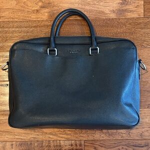 Black Leather Men's Bag